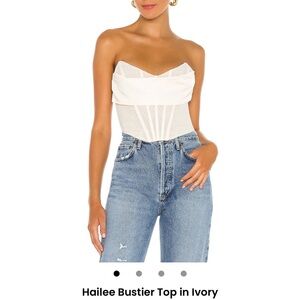 NBD - Hailee Bustier Top in Ivory